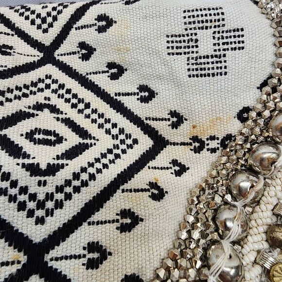 SHASHI Alexa Clutch Multi Beaded Fringe Charm Boho Crossbody Bag - Picture 4 of 12